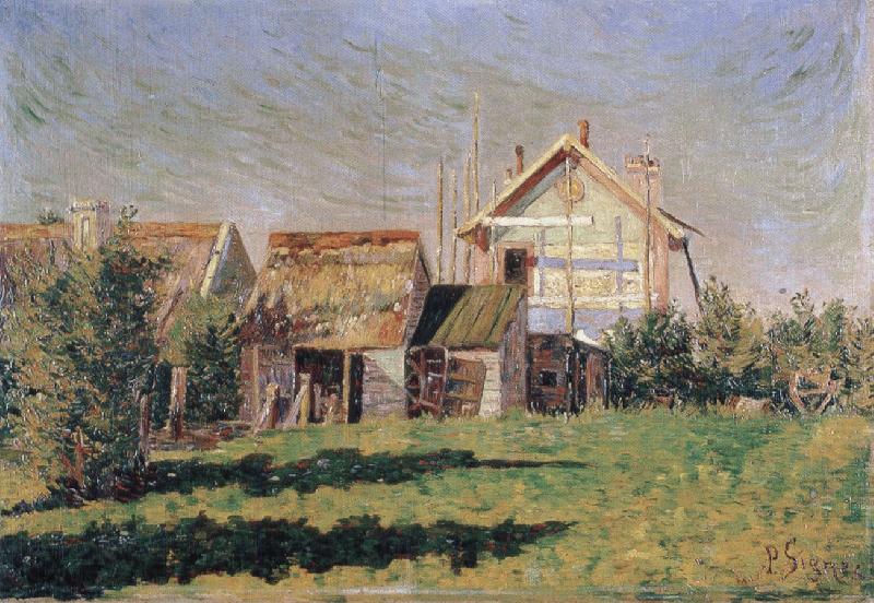 impressionist painter la valleuse port en bessin France oil painting art